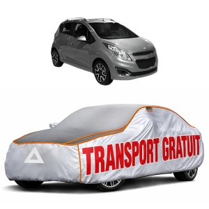 Husa Prelata Antigrindina Auto CHEVROLET SPARK Hatchback Van (M200, M250) din 2007-2014, Protectie auto contra intemperiilor la grindina, Waterproof, 4x Stickere auto CHEVROLET