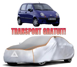 Husa Prelata Antigrindina Auto CHEVROLET SPARK (M150) din 2000-2006, Protectie auto contra intemperiilor la grindina, Waterproof, 4x Stickere auto CHEVROLET