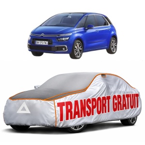 Husa Prelata Antigrindina Auto CITROEN C4 SPACETOURER (3D_) din 2018-2019, Protectie auto contra intemperiilor la grindina, Waterproof, 4x Stickere auto CITROEN