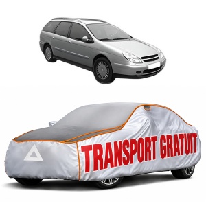 Husa Prelata Antigrindina Auto CITROEN C5 I Break (DE_) din 2001-2004, Protectie auto contra intemperiilor la grindina, Waterproof, 4x Stickere auto CITROEN