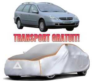 Husa Prelata Antigrindina Auto CITROEN C5 I Estate Van (DE_) din 2002-2004, Protectie auto contra intemperiilor la grindina, Waterproof, 4x Stickere auto CITROEN