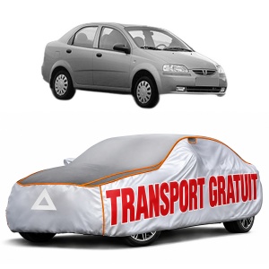 Husa Prelata Antigrindina Auto DAEWOO KALOS Saloon (KLAS) din 2002-2004, Protectie auto contra intemperiilor la grindina, Waterproof, 4x Stickere auto DAEWOO