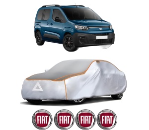Husa Prelata Antigrindina Auto FIAT DOBLO MPV (510_, 511_, 360_, 361_) din 2022-2023, Protectie auto contra intemperiilor la grindina, Waterproof, 4x Stickere auto FIAT - Img 2