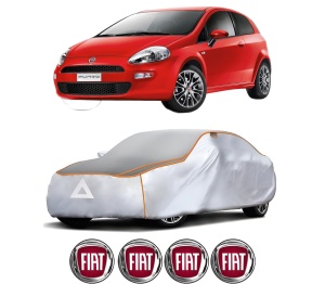 Husa Prelata Antigrindina Auto FIAT PUNTO EVO Hatchback Van (199_) din 2009-2012, Protectie auto contra intemperiilor la grindina, Waterproof, 4x Stickere auto FIAT - Img 2