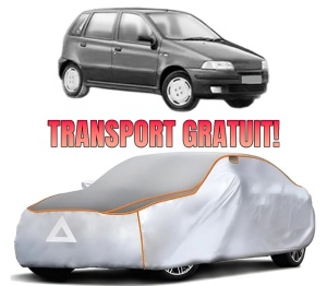 Husa Prelata Antigrindina Auto FIAT PUNTO Van (176_) din 1996-2000, Protectie auto contra intemperiilor la grindina, Waterproof, 4x Stickere auto FIAT