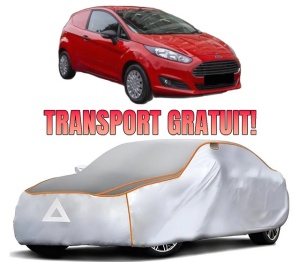 Husa Prelata Antigrindina Auto FORD FIESTA VII Van din 2018-2020, Protectie auto contra intemperiilor la grindina, Waterproof, 4x Stickere auto FORD