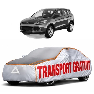 Husa Prelata Antigrindina Auto FORD KUGA II VAN din 2014-2019, Protectie auto contra intemperiilor la grindina, Waterproof, 4x Stickere auto FORD