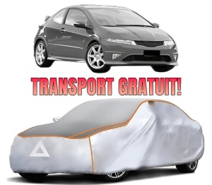 Husa Prelata Antigrindina Auto HONDA CIVIC VIII Hatchback (FN, FK) din 2005-2012, Protectie auto contra intemperiilor la grindina, Waterproof, 4x Stickere auto HONDA