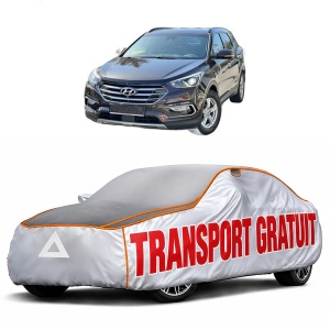 Husa Prelata Antigrindina Auto HYUNDAI SANTA FÉ III (DM, DMA) din 2012-2018, Protectie auto contra intemperiilor la grindina, Waterproof, 4x Stickere auto HYUNDAI