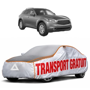 Husa Prelata Antigrindina Auto INFINITI QX70 din 2013, Protectie auto contra intemperiilor la grindina, Waterproof, 4x Stickere auto INFINITI
