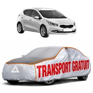 Husa Prelata Antigrindina Auto KIA CEE'D (JD) din 2012-2018, Protectie auto contra intemperiilor la grindina, Waterproof, 4x Stickere auto KIA