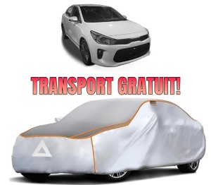 Husa Prelata Antigrindina Auto KIA RIO IV (YB, SC, FB) din 2017-2023, Protectie auto contra intemperiilor la grindina, Waterproof, 4x Stickere auto KIA