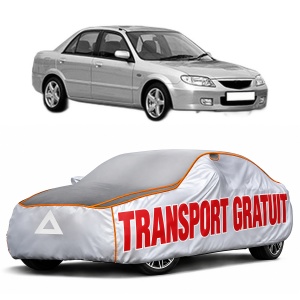 Husa Prelata Antigrindina Auto MAZDA 323 S VI Saloon (BJ) din 1998-2004, Protectie auto contra intemperiilor la grindina, Waterproof, 4x Stickere auto MAZDA