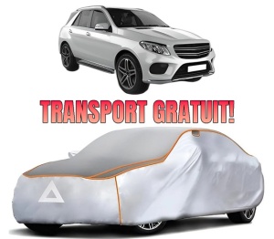 Husa Prelata Antigrindina Auto MERCEDES-BENZ GLE (W166) din 2015-2018, Protectie auto contra intemperiilor la grindina, Waterproof, 4x Stickere auto MERCEDES-BENZ