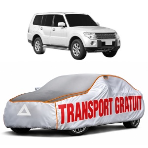 Husa Prelata Antigrindina Auto MITSUBISHI PAJERO IV Van (V9_, V8_, V8_V) din 2006-2010, Protectie auto contra intemperiilor la grindina, Waterproof, 4x Stickere auto MITSUBISHI