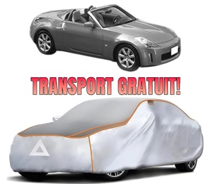 Husa Prelata Antigrindina Auto NISSAN 350Z Roadster (Z33) din 2004-2009, Protectie auto contra intemperiilor la grindina, Waterproof, 4x Stickere auto NISSAN