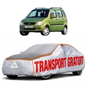 Husa Prelata Antigrindina Auto OPEL AGILA A (H00) din 2000-2007, Protectie auto contra intemperiilor la grindina, Waterproof, 4x Stickere auto OPEL