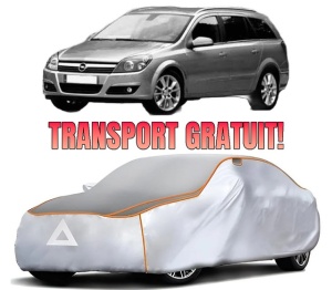 Husa Prelata Antigrindina Auto OPEL ASTRA H Estate (A04) din 2004-2014, Protectie auto contra intemperiilor la grindina, Waterproof, 4x Stickere auto OPEL