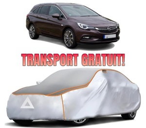 Husa Prelata Antigrindina Auto OPEL ASTRA K Estate Van din 2018-2019, Protectie auto contra intemperiilor la grindina, Waterproof, 4x Stickere auto OPEL