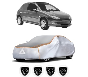 Husa Prelata Antigrindina Auto PEUGEOT 206 Van din 2001-2009, Protectie auto contra intemperiilor la grindina, Waterproof, 4x Stickere auto PEUGEOT - Img 2