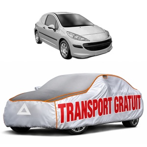 Husa Prelata Antigrindina Auto PEUGEOT 207 Hatchback Van (WA_, WC_) din 2007-2012, Protectie auto contra intemperiilor la grindina, Waterproof, 4x Stickere auto PEUGEOT