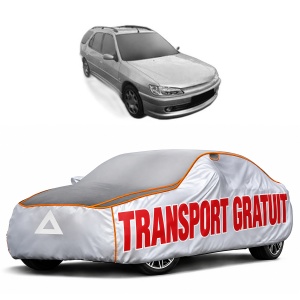 Husa Prelata Antigrindina Auto PEUGEOT 306 Estate Van (N_, 7_) din 1997-2000, Protectie auto contra intemperiilor la grindina, Waterproof, 4x Stickere auto PEUGEOT