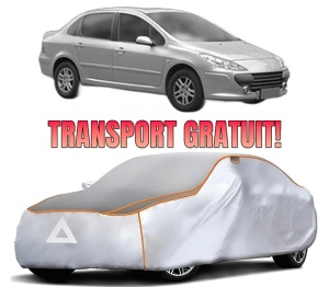 Husa Prelata Antigrindina Auto PEUGEOT 307 Saloon din 2006-2012, Protectie auto contra intemperiilor la grindina, Waterproof, 4x Stickere auto PEUGEOT