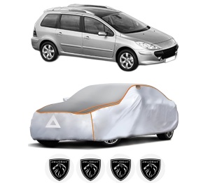 Husa Prelata Antigrindina Auto PEUGEOT 307 SW (3H) din 2002-2009, Protectie auto contra intemperiilor la grindina, Waterproof, 4x Stickere auto PEUGEOT - Img 2