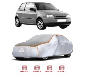 Husa Prelata Antigrindina Auto SEAT AROSA (6H1) din 1997-2004, Protectie auto contra intemperiilor la grindina, Waterproof, 4x Stickere auto SEAT - Img 2