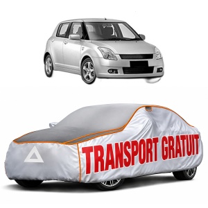 Husa Prelata Antigrindina Auto SUZUKI SWIFT III (MZ, EZ) din 2005-2015, Protectie auto contra intemperiilor la grindina, Waterproof, 4x Stickere auto SUZUKI