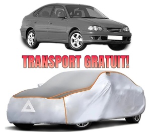 Husa Prelata Antigrindina Auto TOYOTA AVENSIS Liftback (_T22_) din 1997-2003, Protectie auto contra intemperiilor la grindina, Waterproof, 4x Stickere auto TOYOTA
