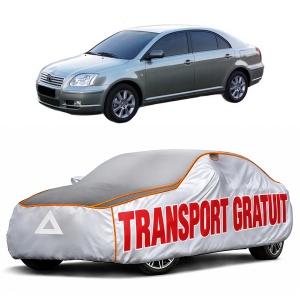 Husa Prelata Antigrindina Auto TOYOTA AVENSIS (_T25_) din 2003-2008, Protectie auto contra intemperiilor la grindina, Waterproof, 4x Stickere auto TOYOTA