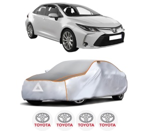 Husa Prelata Antigrindina Auto TOYOTA COROLLA Hatchback (_E21_, _EA1_, _EH1_) din 2018-2023, Protectie auto contra intemperiilor la grindina, Waterproof, 4x Stickere auto TOYOTA - Img 2