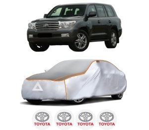 Husa Prelata Antigrindina Auto TOYOTA LAND CRUISER 200 (_J2_) din 2007-2015, Protectie auto contra intemperiilor la grindina, Waterproof, 4x Stickere auto TOYOTA - Img 2