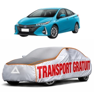 Husa Prelata Antigrindina Auto TOYOTA PRIUS PHV (_W52_) din 2016-2022, Protectie auto contra intemperiilor la grindina, Waterproof, 4x Stickere auto TOYOTA