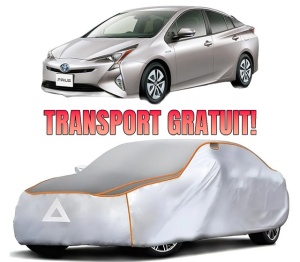 Husa Prelata Antigrindina Auto TOYOTA PRIUS (_W5_) din 2015-2022, Protectie auto contra intemperiilor la grindina, Waterproof, 4x Stickere auto TOYOTA