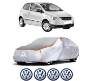Husa Prelata Antigrindina Auto Volskwagen FOX Hatchback (5Z1, 5Z3, 5Z4) din 2005-2011, Protectie auto contra intemperiilor la grindina, Waterproof, 4x Stickere auto Volskwagen - Img 2