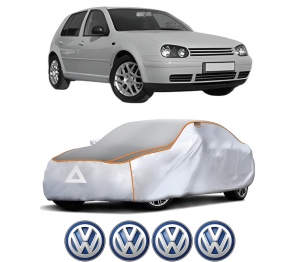 Husa Prelata Antigrindina Auto Volskwagen GOLF IV (9B3) din 2008-2014, Protectie auto contra intemperiilor la grindina, Waterproof, 4x Stickere auto Volskwagen - Img 2