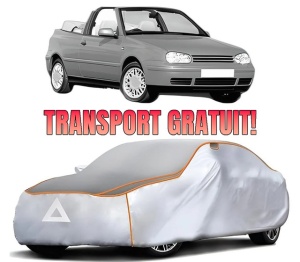Husa Prelata Antigrindina Auto Volskwagen GOLF IV Cabriolet (1E7) din 1998-2002, Protectie auto contra intemperiilor la grindina, Waterproof, 4x Stickere auto Volskwagen - Img 1