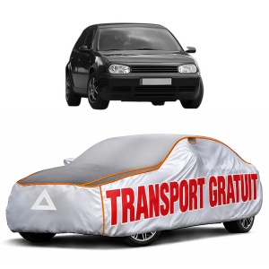 Husa Prelata Antigrindina Auto Volskwagen GOLF IV Van (1J1) din 1997-2004, Protectie auto contra intemperiilor la grindina, Waterproof, 4x Stickere auto Volskwagen