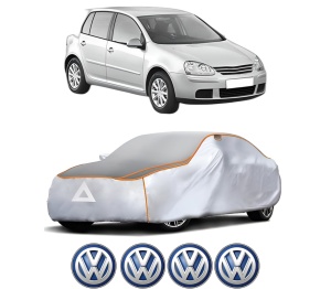Husa Prelata Antigrindina Auto Volskwagen GOLF V (1K1) din 2003-2009, Protectie auto contra intemperiilor la grindina, Waterproof, 4x Stickere auto Volskwagen - Img 2