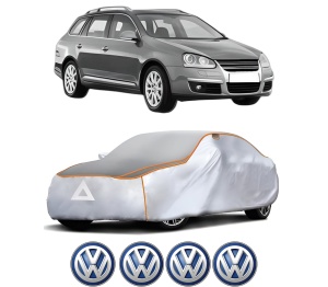 Husa Prelata Antigrindina Auto Volskwagen GOLF V Variant (1K5) din 2007-2009, Protectie auto contra intemperiilor la grindina, Waterproof, 4x Stickere auto Volskwagen - Img 2