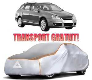 Husa Prelata Antigrindina Auto Volskwagen GOLF V Variant (1K5) din 2007-2009, Protectie auto contra intemperiilor la grindina, Waterproof, 4x Stickere auto Volskwagen
