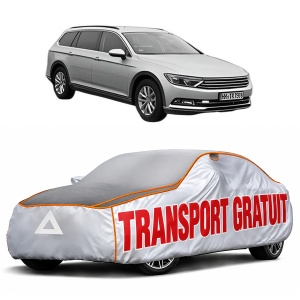 Husa Prelata Antigrindina Auto Volskwagen PASSAT ALLTRACK B8 Variant (3G5, CB5) din 2015-2024, Protectie auto contra intemperiilor la grindina, Waterproof, 4x Stickere auto Volskwagen