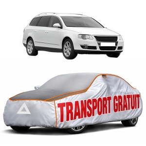 Husa Prelata Antigrindina Auto Volskwagen PASSAT B6 Variant (3C5) din 2005-2011, Protectie auto contra intemperiilor la grindina, Waterproof, 4x Stickere auto Volskwagen