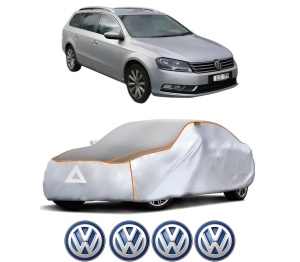 Husa Prelata Antigrindina Auto Volskwagen PASSAT B7 Estate Van (365) din 2010-2014, Protectie auto contra intemperiilor la grindina, Waterproof, 4x Stickere auto Volskwagen - Img 2