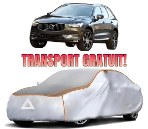Husa Prelata Antigrindina Auto VOLVO XC60 II (246) din 2017-2022, Protectie auto contra intemperiilor la grindina, Waterproof, 4x Stickere auto VOLVO