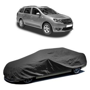 Husa prelata auto pentru DACIA LOGAN MCV II 2013, culoare negru, material textil impermeabil, rezistanta la intemperii praf UV, CARPASSION Husa Protectie - Img 2