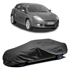 Husa prelata auto pentru FIAT BRAVO II (198_) 2006 - 2016, culoare negru, material textil impermeabil, rezistanta la intemperii praf UV, CARPASSION Husa Protectie - Img 2