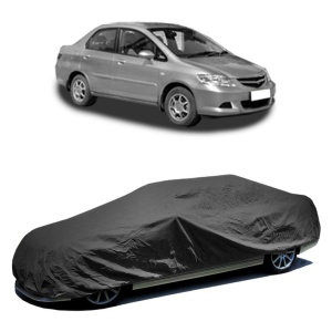 Husa prelata auto pentru HONDA CITY (GE4) 2006, culoare negru, material textil impermeabil, rezistanta la intemperii praf UV, CARPASSION Husa Protectie - Img 2